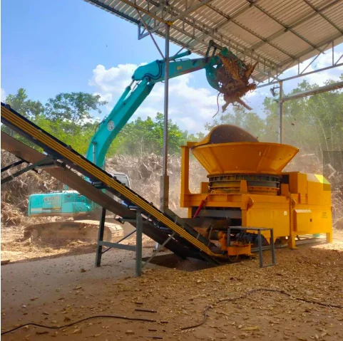 Large Forestry Machinery Wood Chipper Tree Root Stump Crusher Machine Tree Branch Wood Shredder Tub Grinder