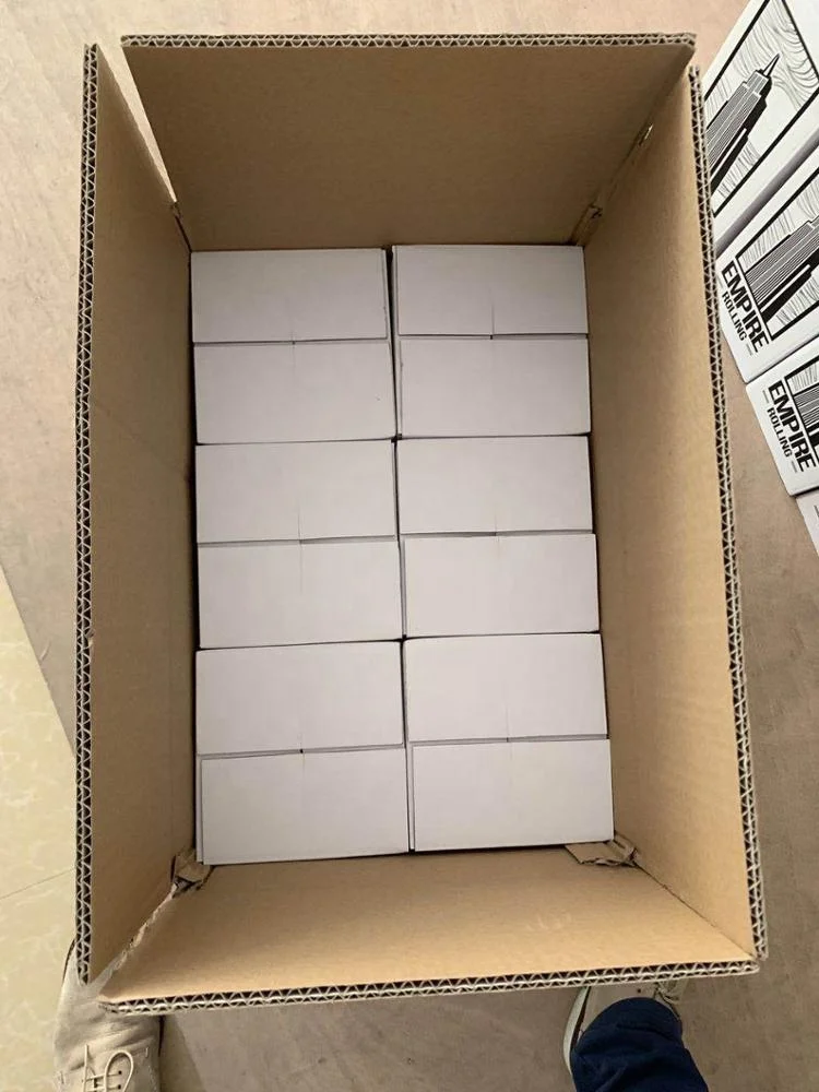 
custom tip logo printed smoking rolling paper cone of king size 