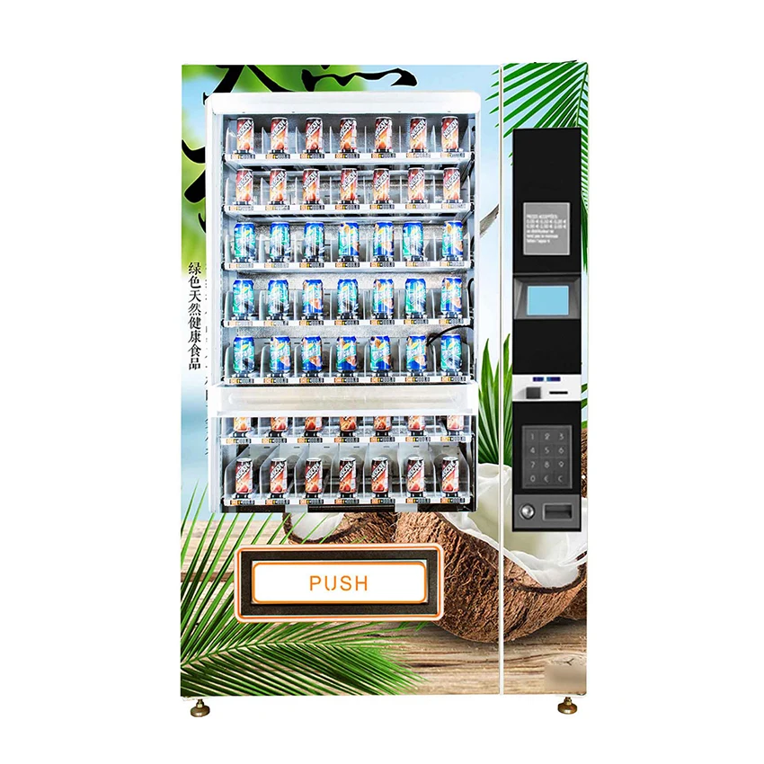 Brand New Automatic Vending Machine for Drinks, Snacks, Eyelash, Condom, Cigarette with Touch Screen Large Capacity