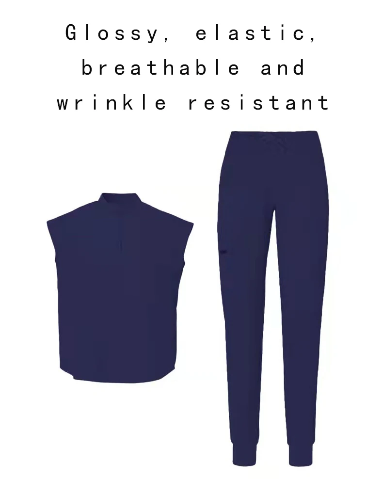 spandex Anti wrinkle soft Stretch Quick drying jogger style jogger dentist hospital nurse uniform medical scrubs