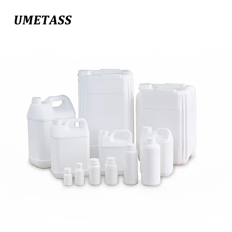 HDPE Plastic Material Fluorinated Conventional Square Bottle For Domestic Laundry Detergent