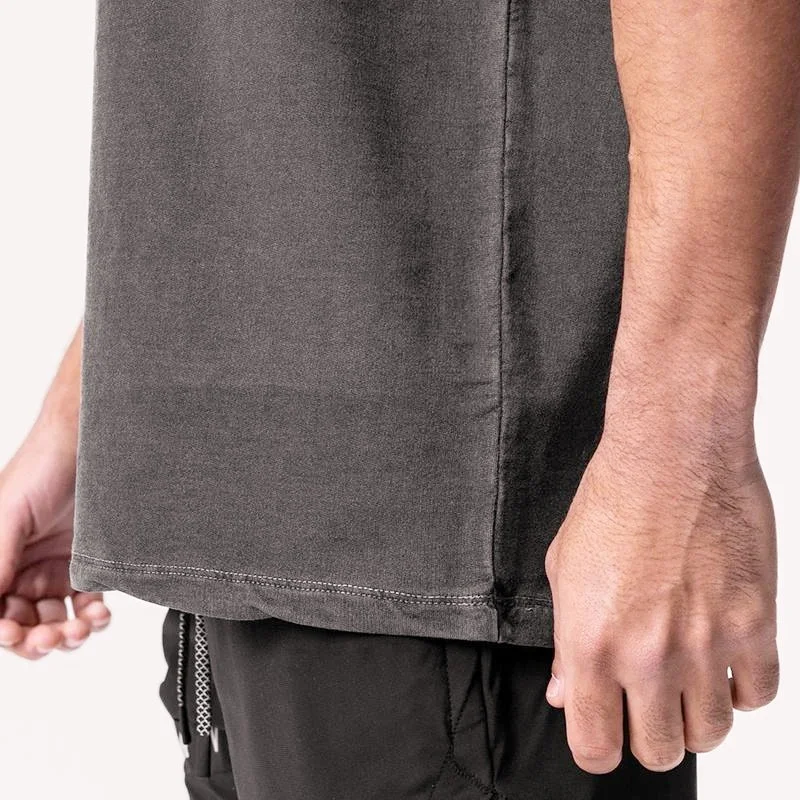 Custom logo high quality  relaxed fit oversized t-shirts pump cover gym fitness vintage acid wash t shirt for men Aci