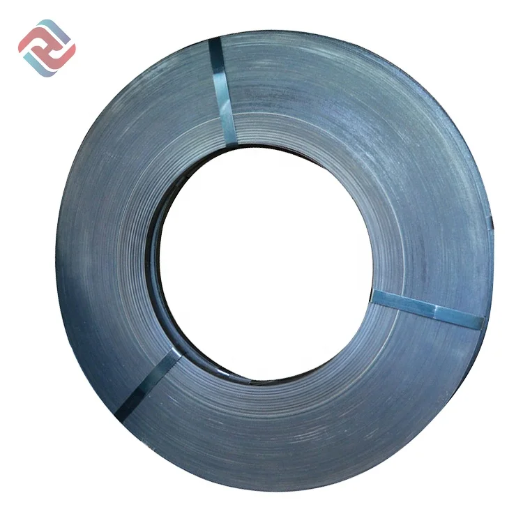Factory Direct Cheap Price Plain 0.6mm*19mm steel strappingstrip blue metal strip cold rolled steel strip q235b