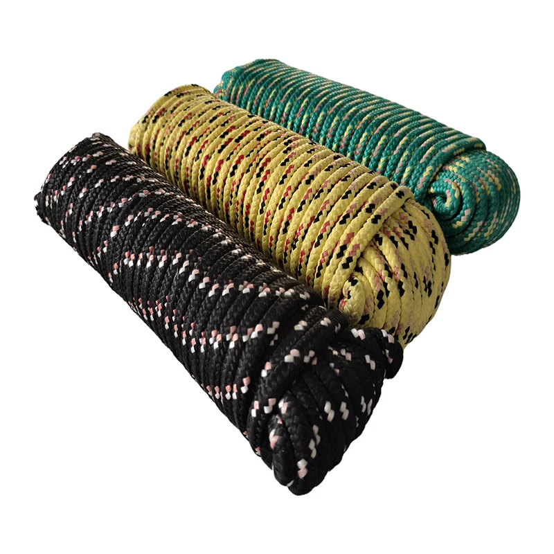 JINLI Colorful Double Braided Nylon Rope Durable Nylon Silk Rope
