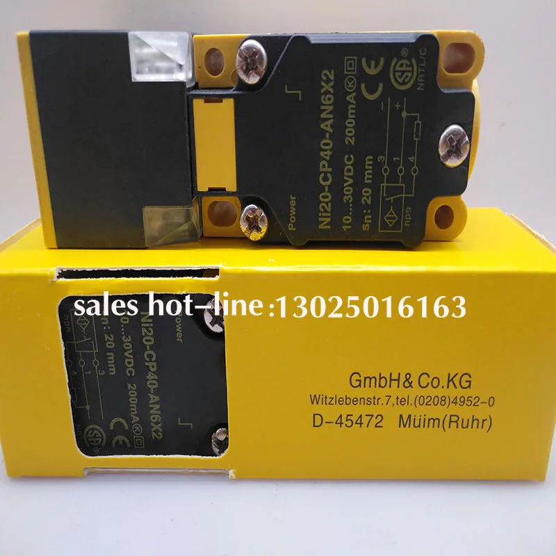 Available in stock    all-new Square sensor  NI35 NI20 NI40U NI50U-CP40-AP6X2 AN6X2 VP4X2 VN4X2  inductive sensor