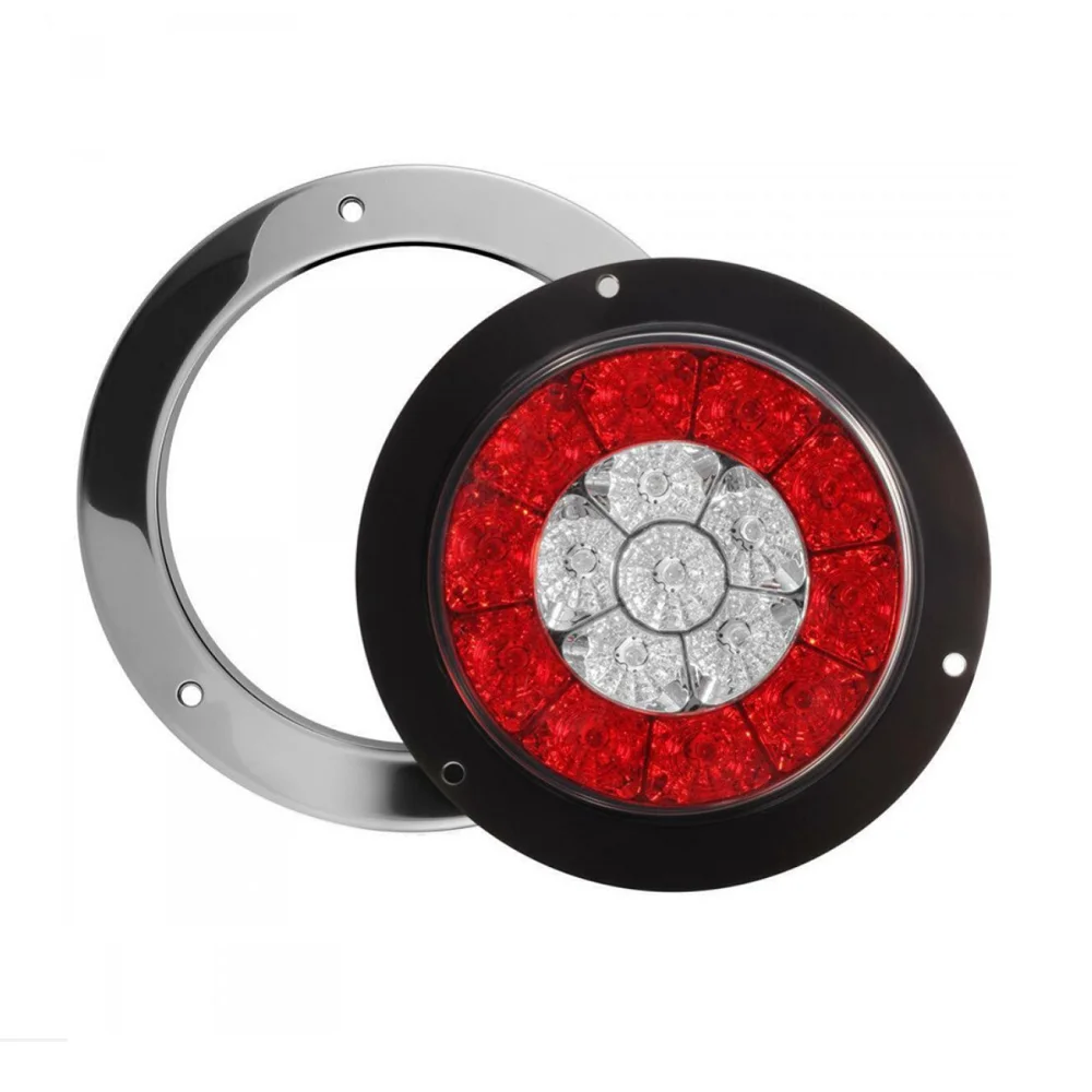 13 7*13 7 см 5.39in 24v 16led 4 провода с нержавеющей сталью задний фонарь для грузового прицепа