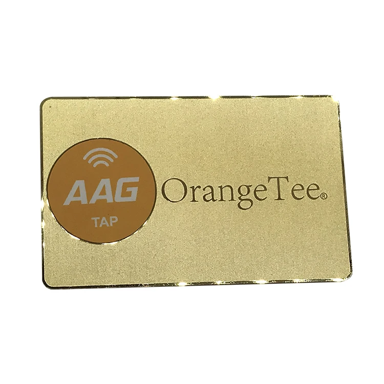 Hot Sale Custom Printed Logo Plating Matte Black Etched NFC Chip Metal Business Cards