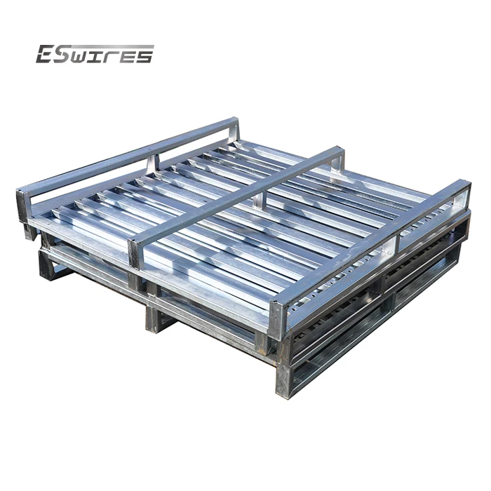 Medium duty galvanized industrial durable metal steel pallet