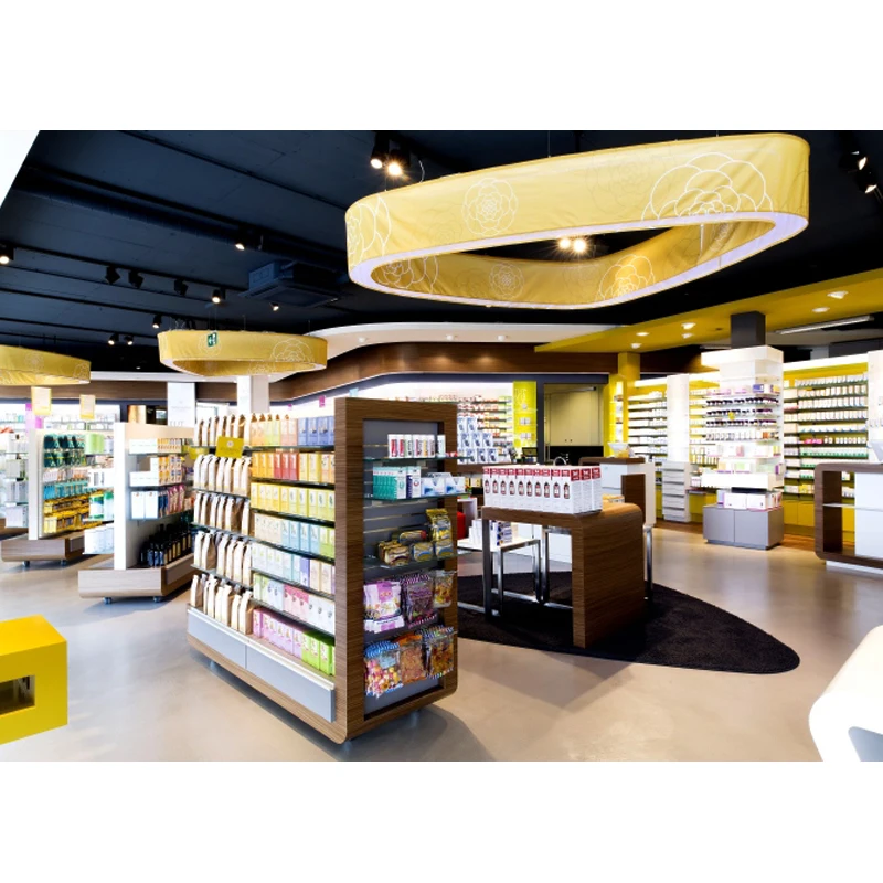 LUX Customized Retail Furniture Pharmacy Display Cabinet For Pharmacy Shop Interior Design