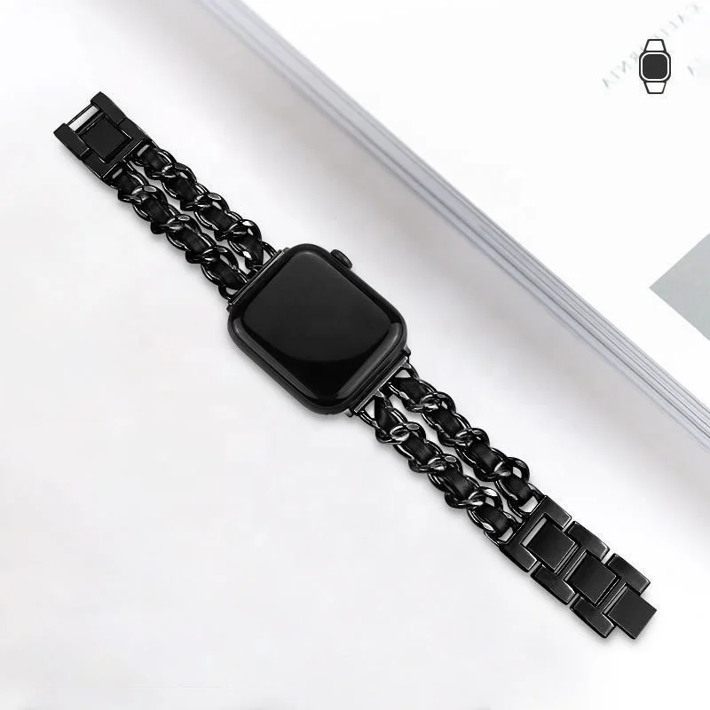 Новый дизайн роскошный браслет металлический ремешок для Apple Watch и Samsung Band 2 покупателей