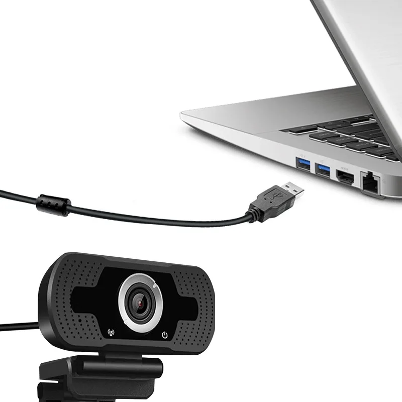 Factory price Dropshipping A++HD Webcam USB 2.0 PC Webcamera HD  1080P Free Driver Microphone 2MP  for Desktop Computer Chatting
