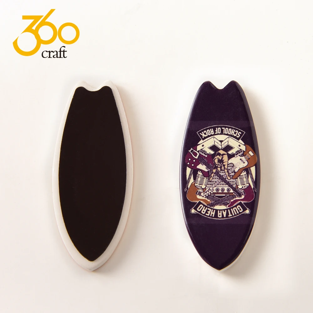 Недорогой керамический магнит для холодильника в форме доски для серфинга, дизайн под заказ