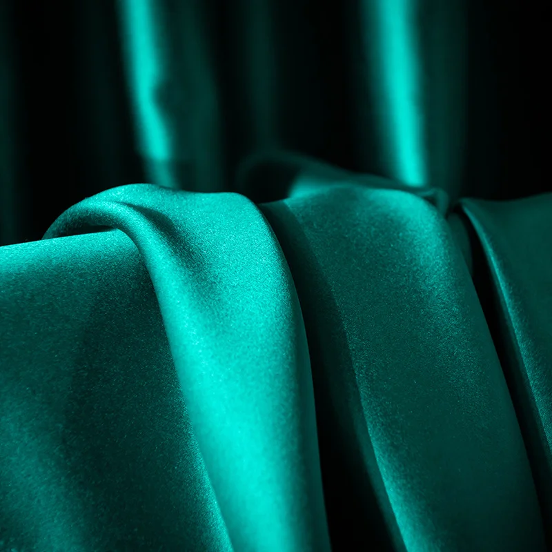 Innermor Modern Style luxury Faux Silk Blackout Customization Drapes and Curtains for the living room Window