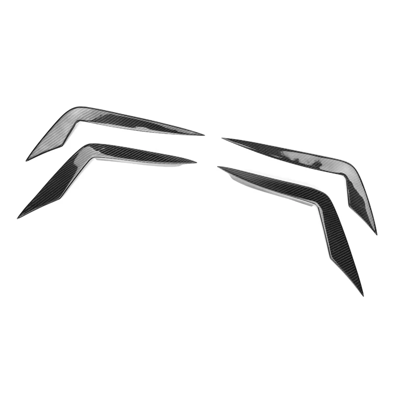 Car Front Bumper Side Canards For A7 S7 C8 Sports 2019 2020 Carbon Fiber canards 4pcs A7