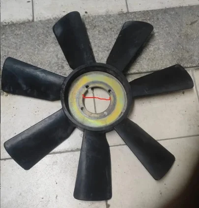 Motor cooling fan for Dongfeng Cummins engine Diameter 60cm Hole 8.6cm