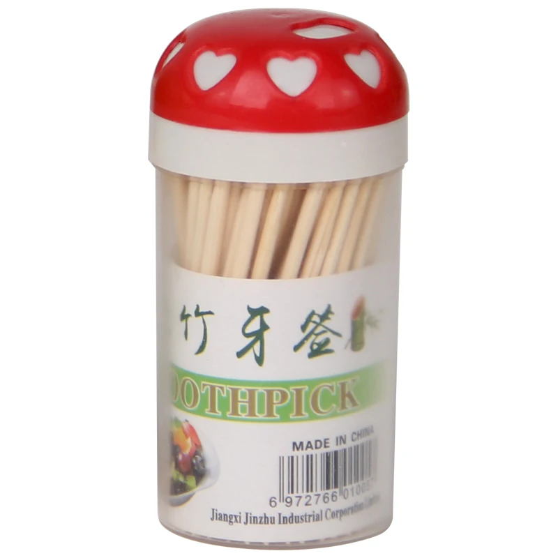 85pcs Mini Toothpick holder Refillable Restaurant Domestic Double Pointed Food sticks Hot Sale Tooth pick container