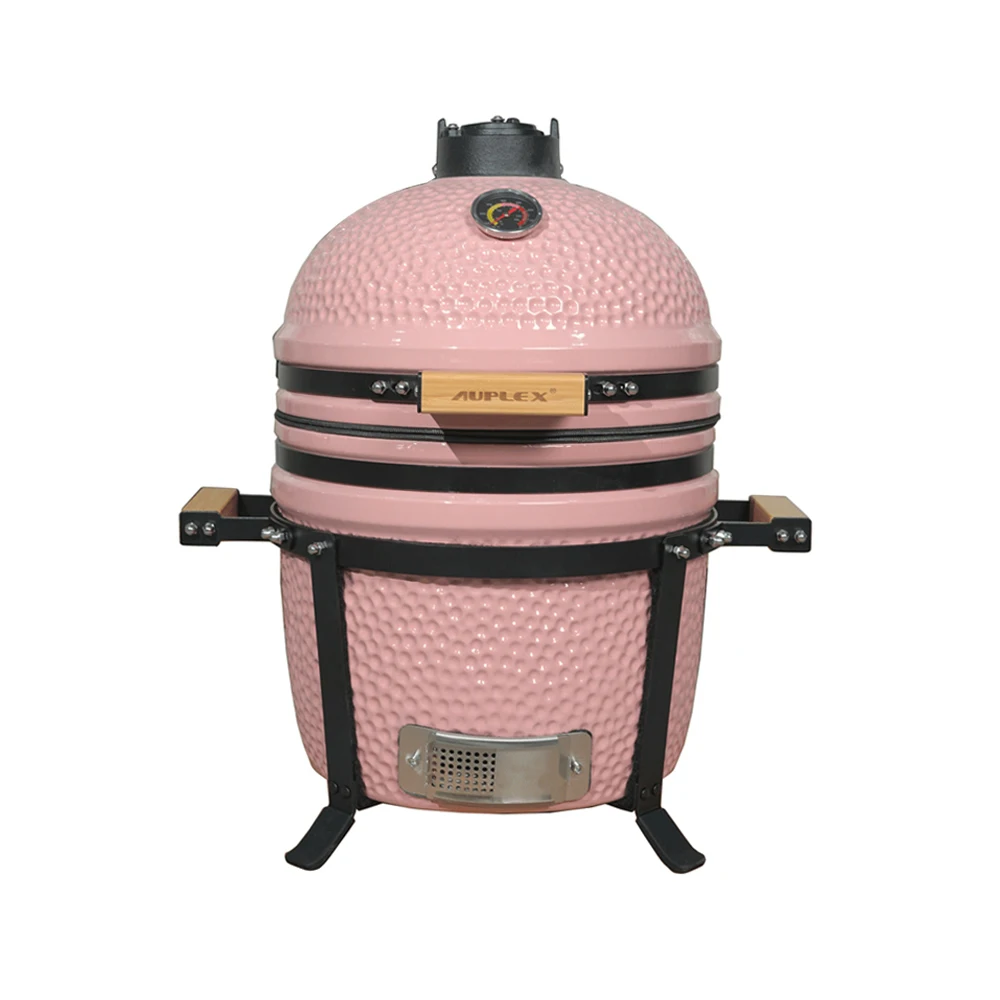 AUPLEX 15-inch barbecue accessories kamado bbq charcoal ceramic grill rotisserie outdoor grill oven