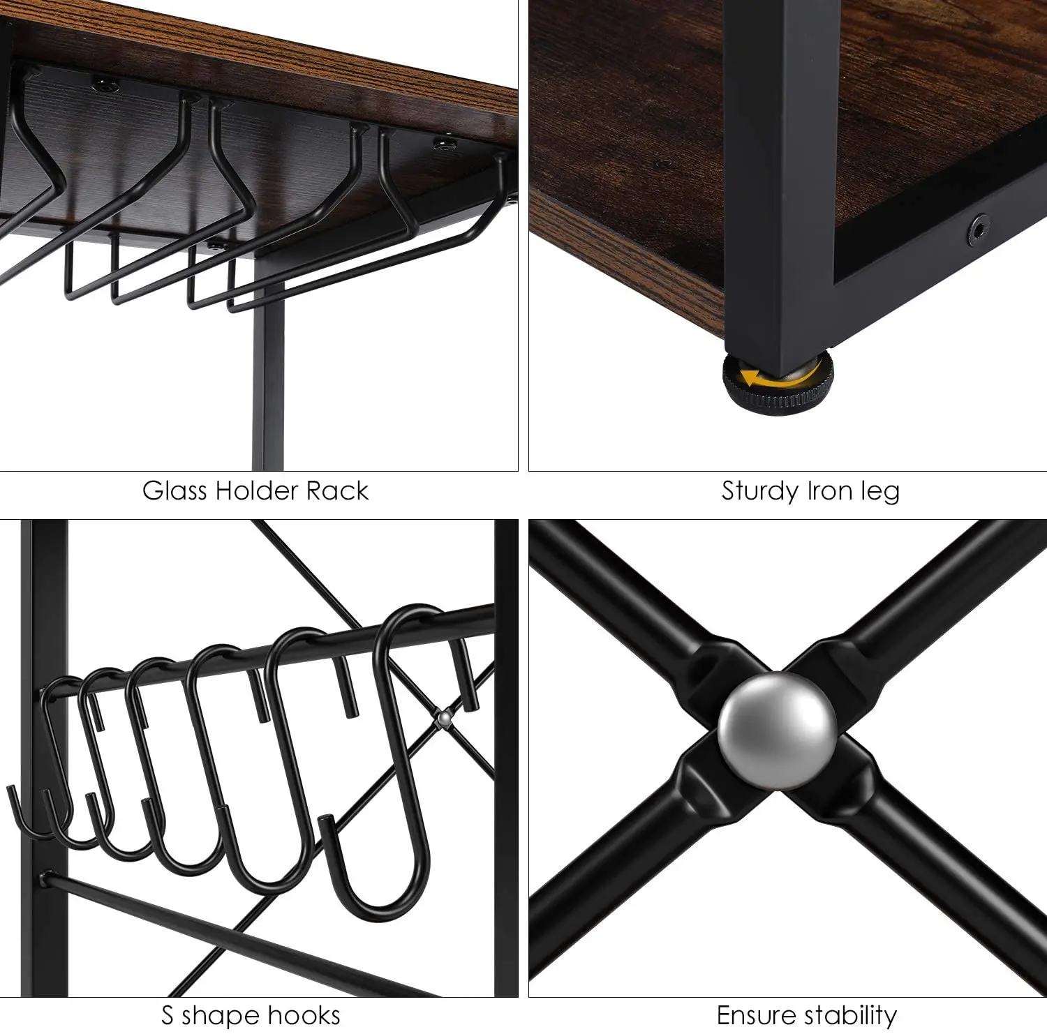 Vintage Style Wood Shelf Dish Rack Storage Multi-Purpose Kitchen and Living Room Dish Storage