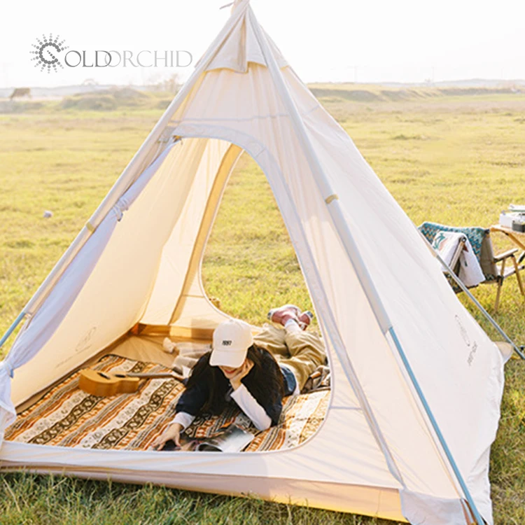 Wholesale outdoor camping teepee pyramid yurt bell tent waterproof indian tipi tents for sale