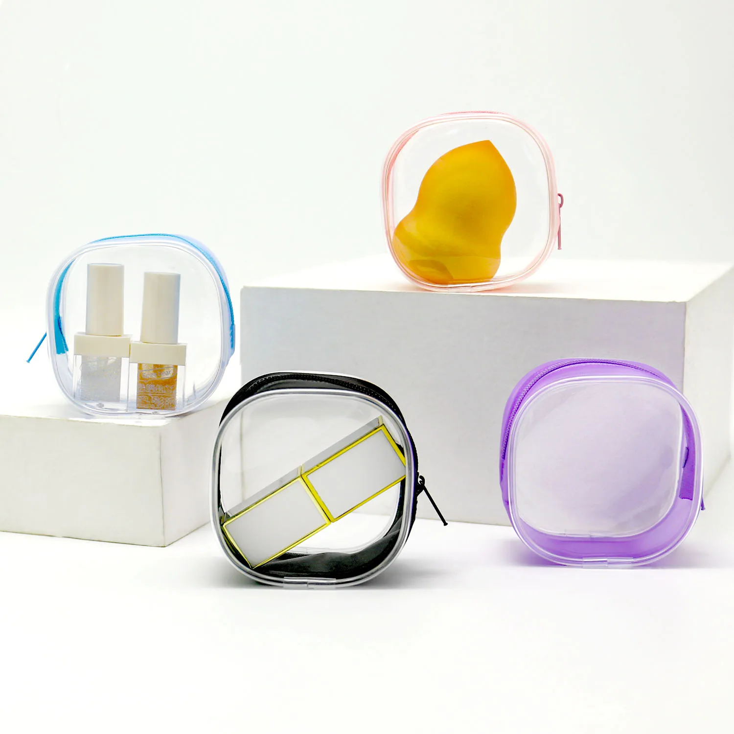 Beauty Blender Puff Storage Breathable Make-up Case Cosmetic Bags Egg Powder Puff Protective Container Storage Box for Travel