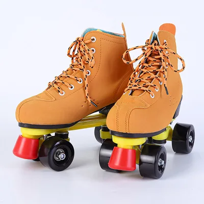 Factory wholesale cheap adjustable children kids quad inline roller skates 4 wheels flashing rollers shoes for kids