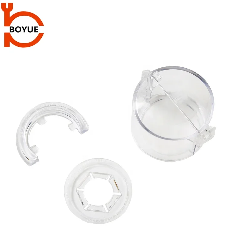 China industrial safety Transparent Pc 22mm 30.5mm Power Electrical Push Button Switch Safety Lockout