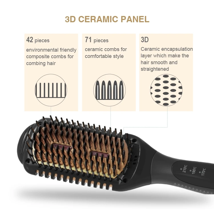 Hottest Quality Hot Air Brush Hair Dryer Portable Green Color For Hair Straightening Curling Drying Household Salon Tool