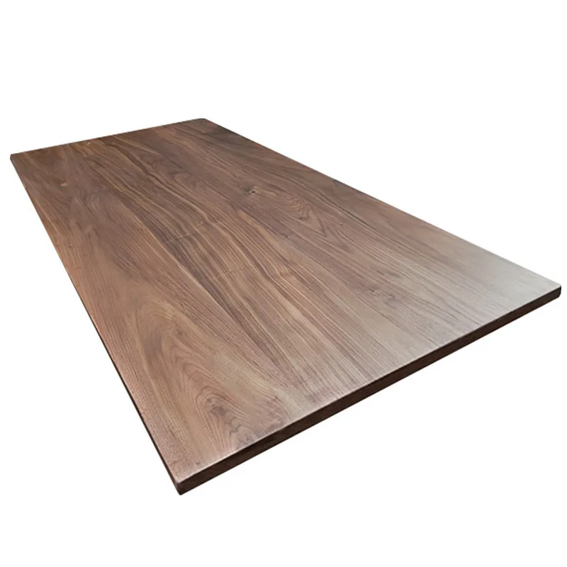 Factory Price High Quality Durable Natural Solid Wooden Black Walnut Table Top