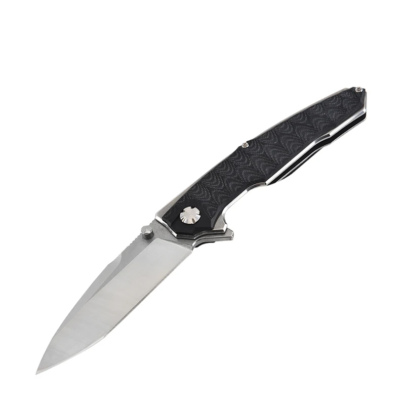 New Outdoor Pocket Knife D2 blade G10 handle Camping Style Survival Knives D2 Steel Hunting Knife For Men