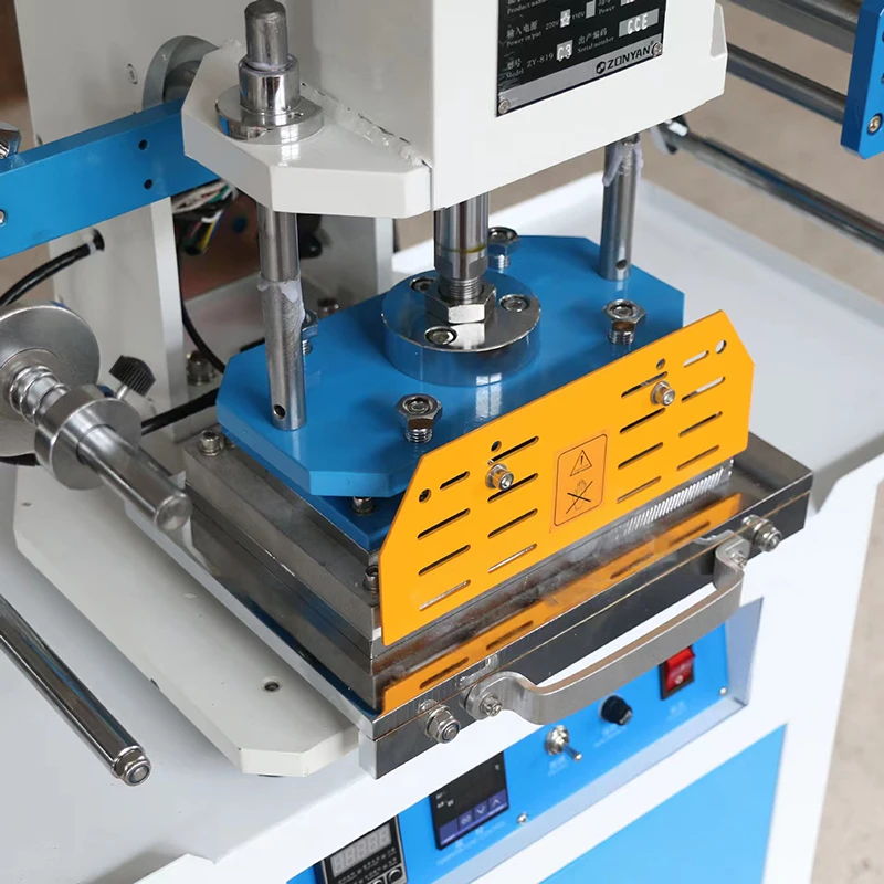 High Speed Pneumatic Flat Foil Heat Press Machine for Certificates Semi Automatic Hot Foil Printer for Leather