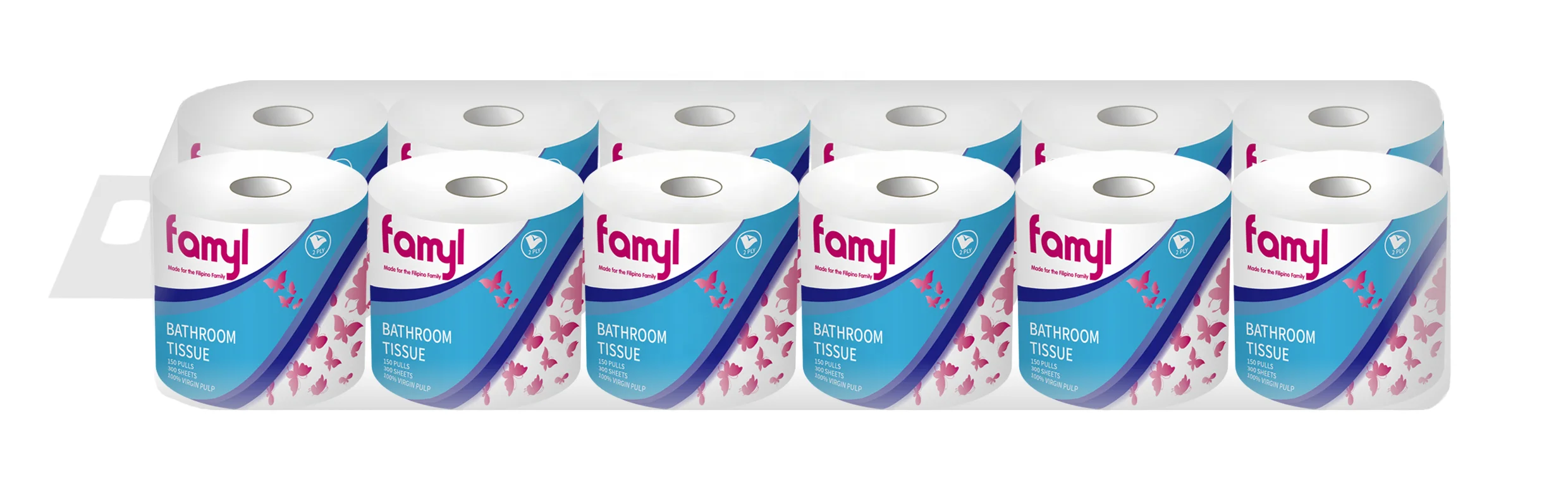 High Quality Smooth Strong Cheap Wholesale Customized Embossed 2/3/4 Ply Individual Packing Toilet Paper Rolls