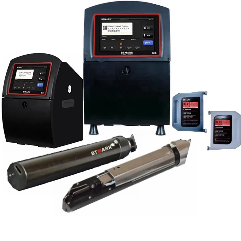 BTMARK Food Beverage Cosmetics printing bar code label printer New CIJ printer for industrial coding machine