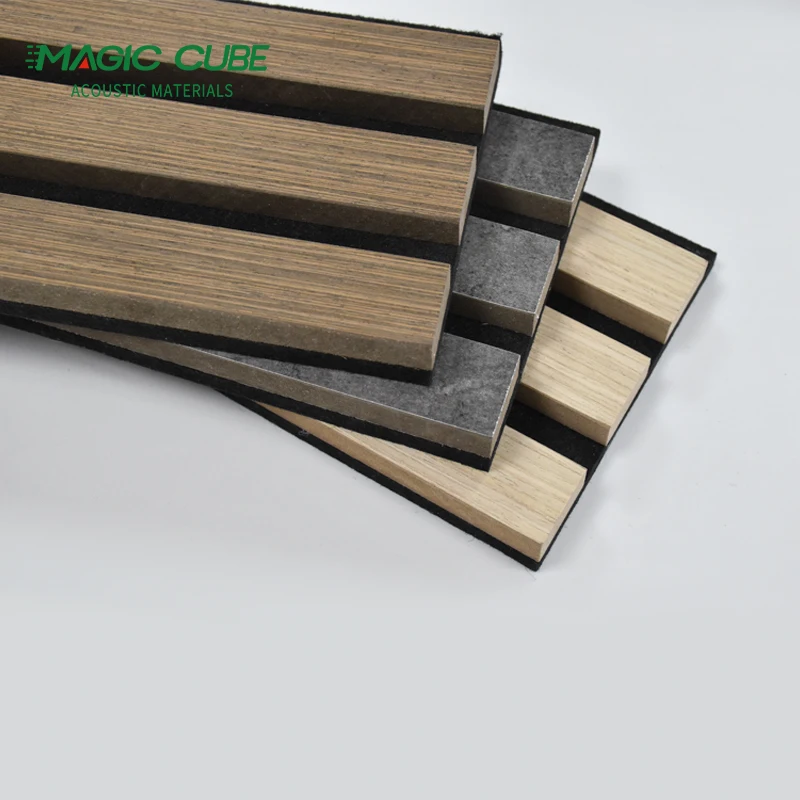 Sound Fluted Sound-Absorbing Absorbing Polyester Room Polyester Fiber Customized Soundproof slat sound proof acoustic panels
