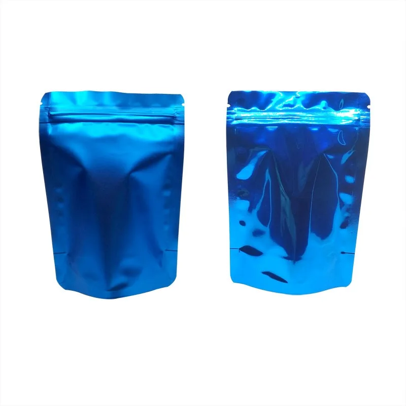 P114  11X16X6 cm Wholesale Price Mini Resealable Custom Tea Silver Mylar Aluminum Foil Pouch Food Packaging Bag