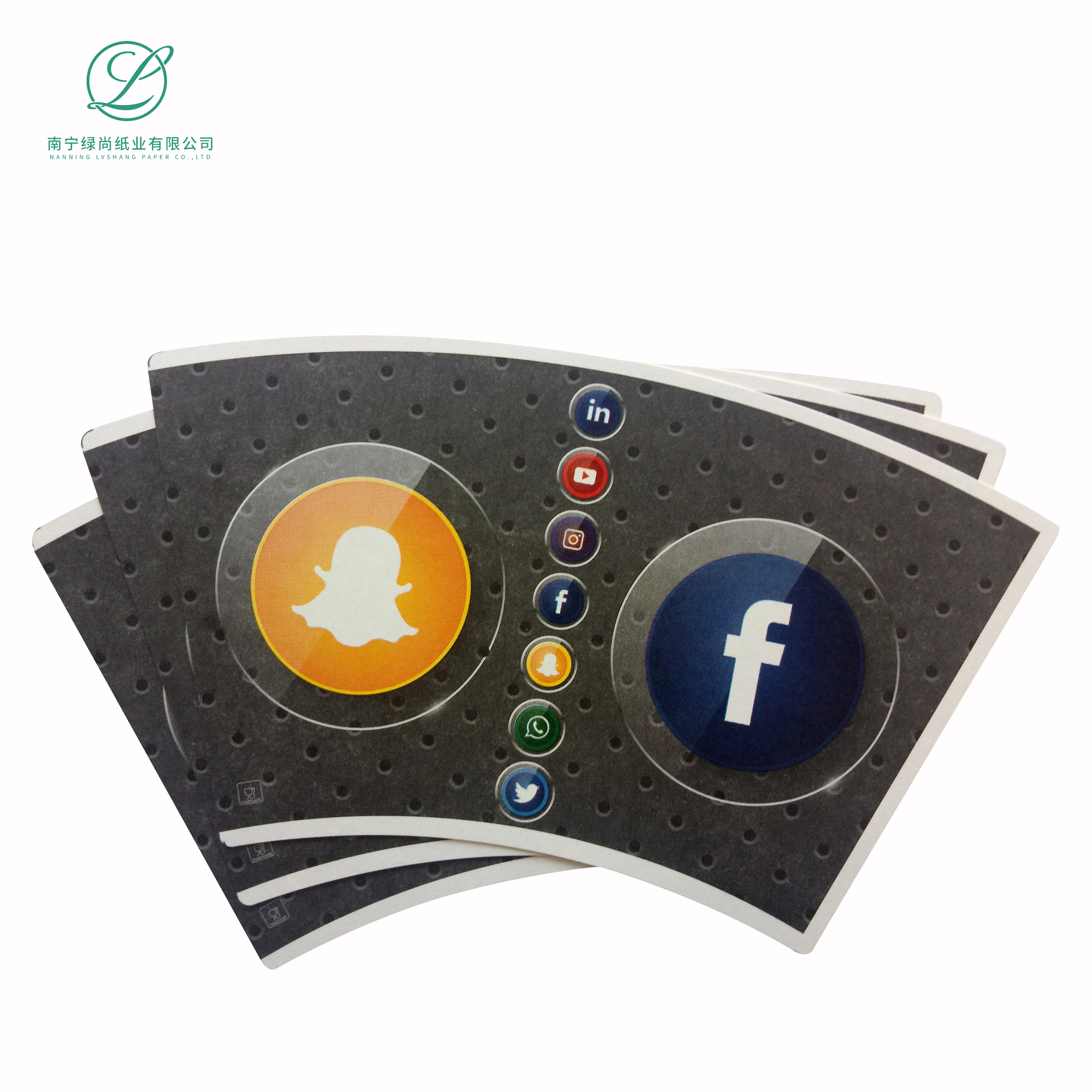 
Disposable raw material for paper cups single wall pe coated paper cup fan in stock 