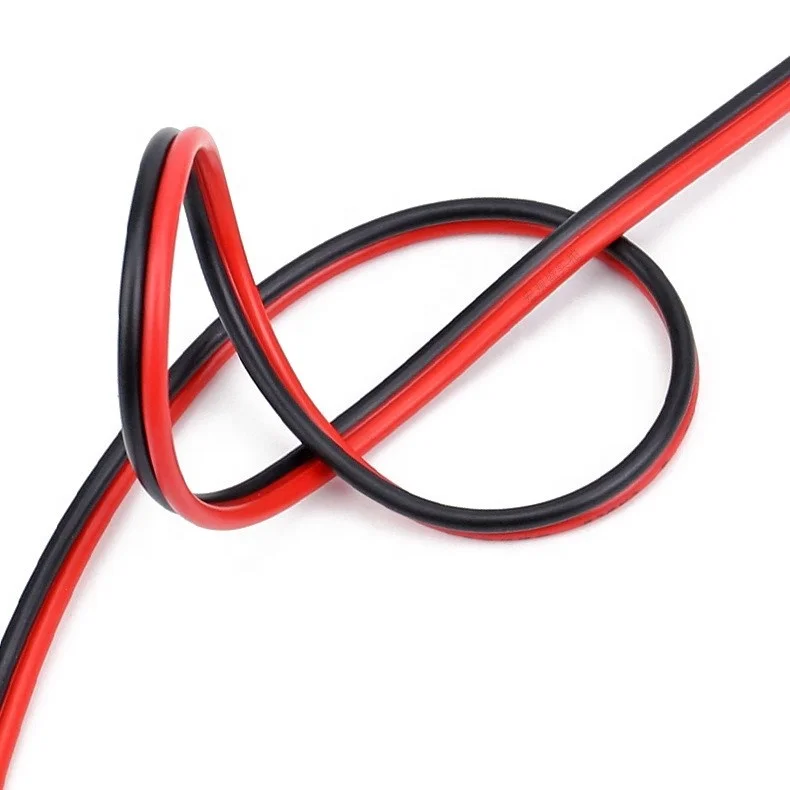 Manufacturers Soft Copper Wire 2 core Pvc Insulated Flat Flexible 2.5 mm electrical wire Rvb Cable Red Black Cable electric wire