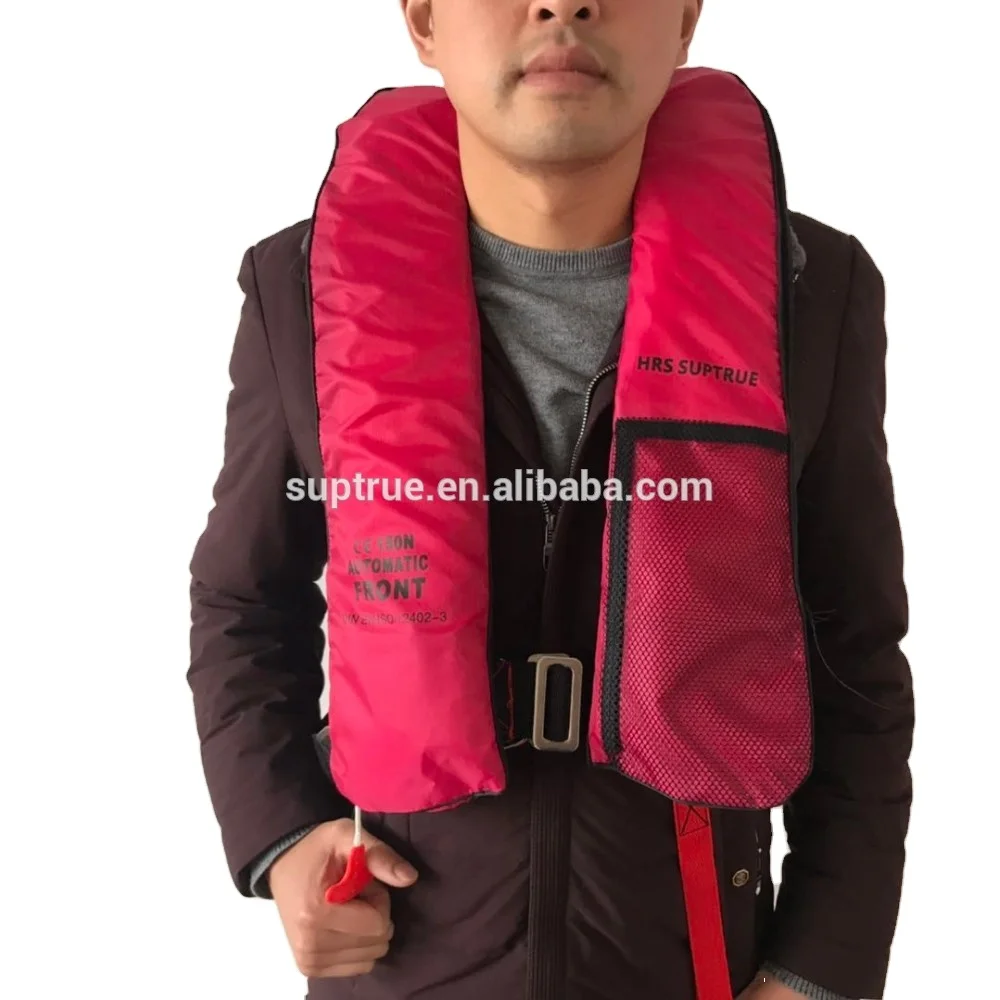 Adult child thin self inflatable life jacket