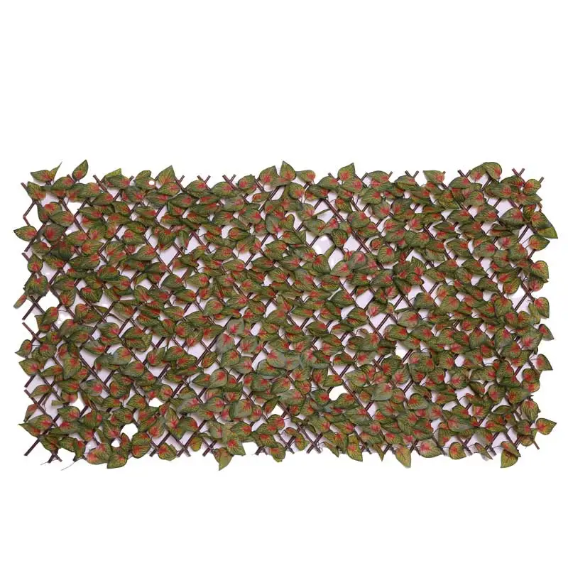 Indoor Outdoor Use Artificial Realistic Leaves And Hedges Adding Nature Space Green Leaf Fence