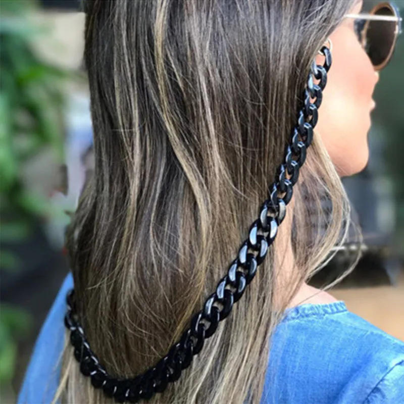 HOT Fashion Acrylic Reading Glasses Hanging Neck Chain Sunglasses Chain & Largands 18 Colors Glasses Chain sunglasses strap