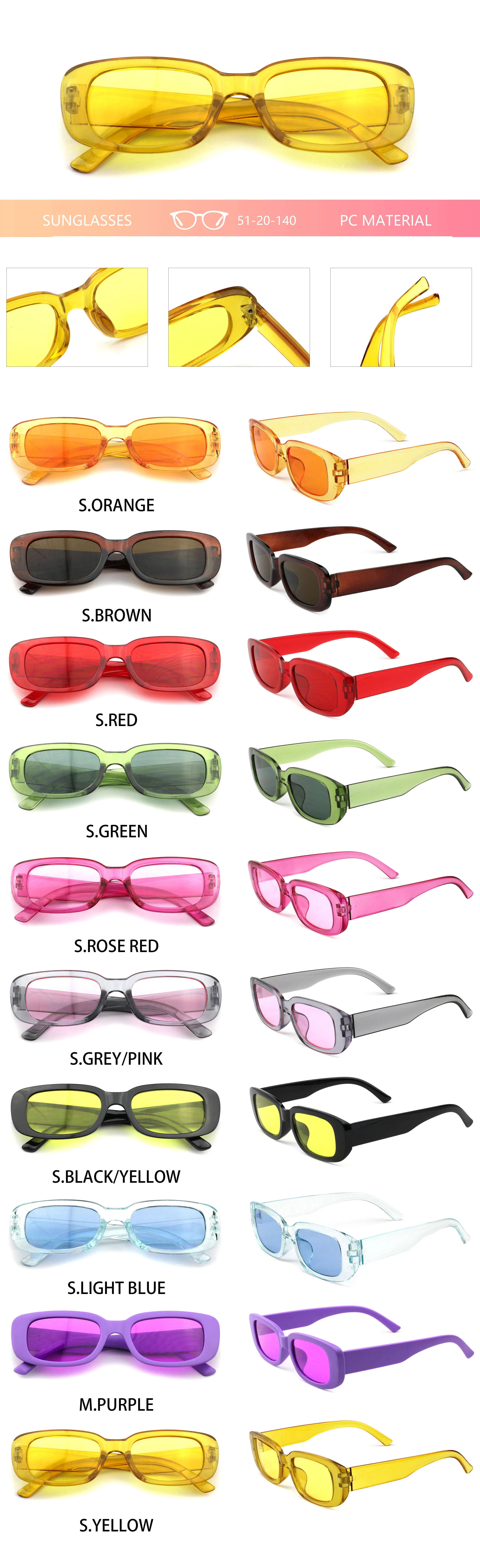 retro trendy Retro Fashion Eco Friendly Wholesale Trendy Designer Sunglasses Woman Square Classic Vintage Sunglasses