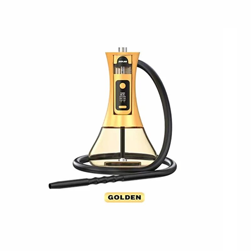 2000 мАч Красочный Светодиодный свет небольшой размер портативный акриловый автомобильный стакан электронный кальянный набор для курения кальяна вместо угольного