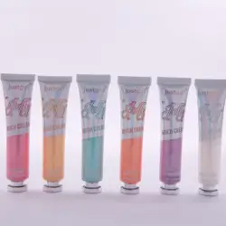 New Holographic Printing Cute Tube Organic Shiny Private Label Sparkling Non Toxic Vegan Girls Jelly Highlighter