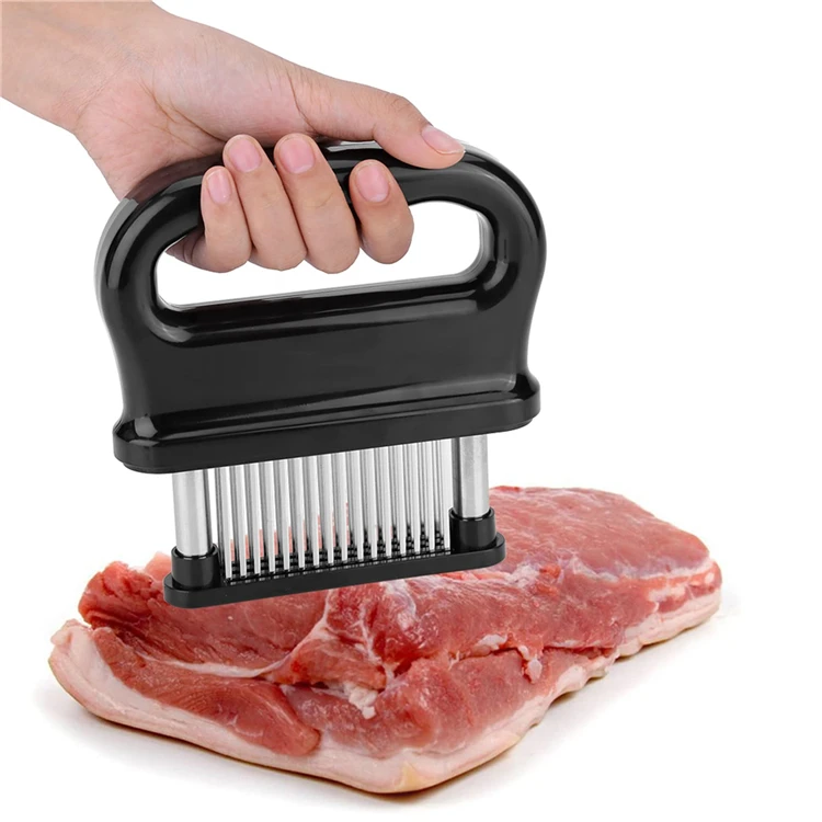 Popular Kitchen Stainless Steel Blades Steak Needle Beef Turkey Chicken Veal Pork and Fish Needles Meat Tenderizer Tool