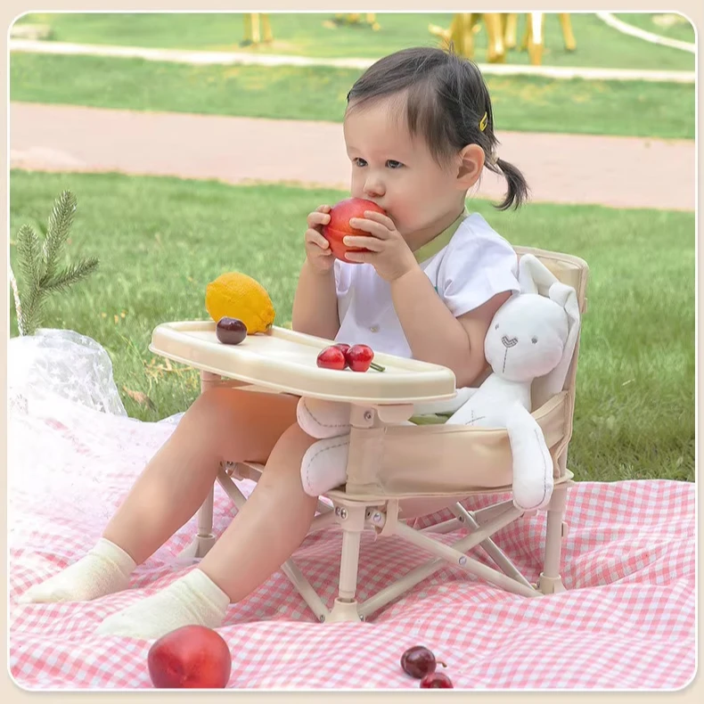 High Quality Manufacturer Portable Baby Booster Seat Baby Dining Chair Oxford Water Proof for Traveling/Camping