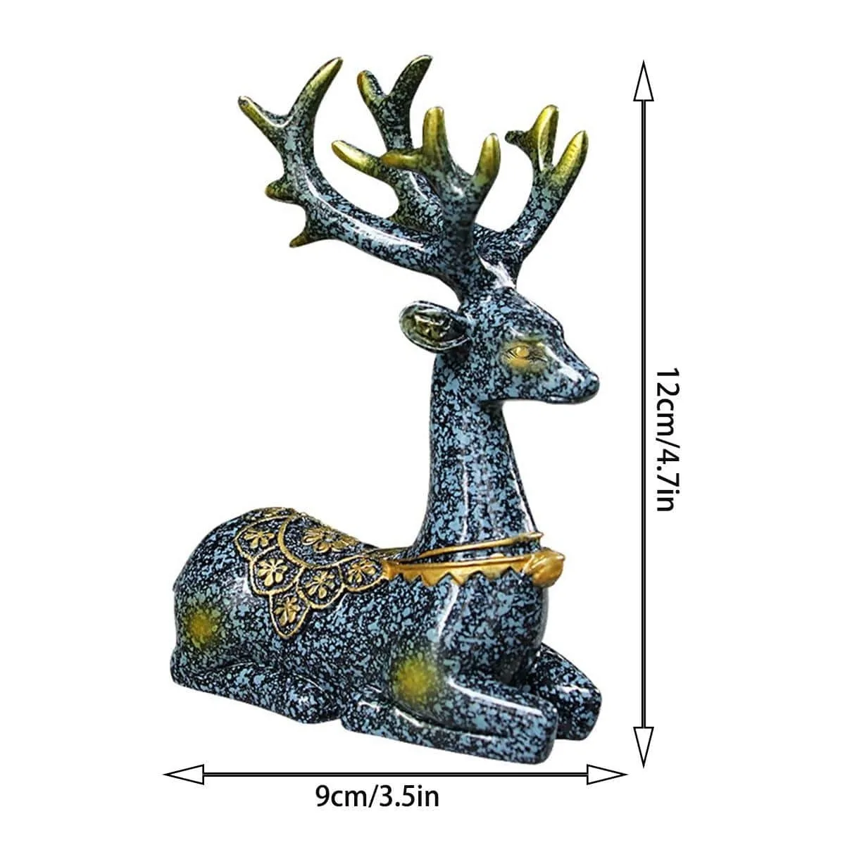Explosive Road Safety Car Interior Decoration Car Decoration Deer Creative Home Decoration Resin Crafts