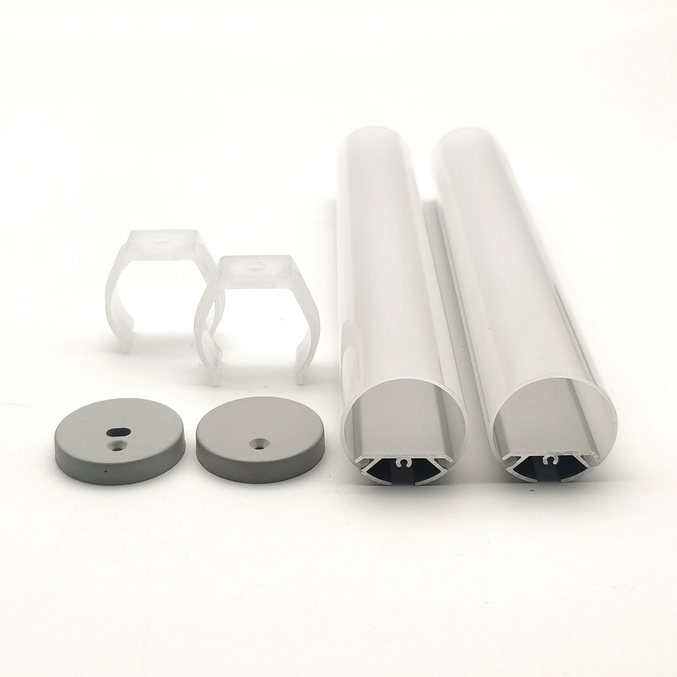 YG-T30 Diameter 30mm Extrusion PC Round Cover Light Pendant Aluminum Led Tube Profile Round Led Profile Channel Kit