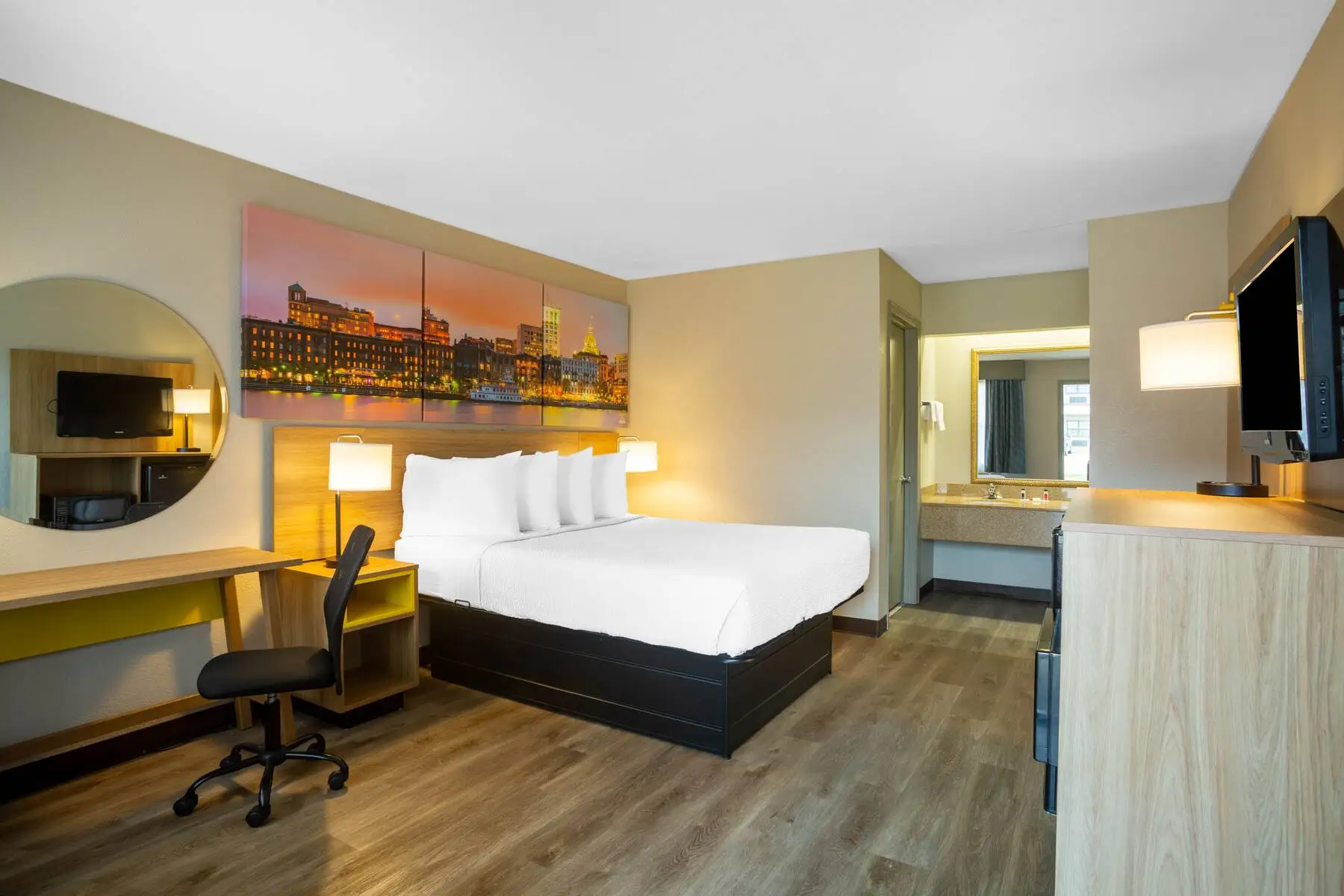 GRT6550 Hotel Furniture Factory for Sale Days Inn Dawn Scheme King Size Hotel Bedroom Sets Furniture Hotel