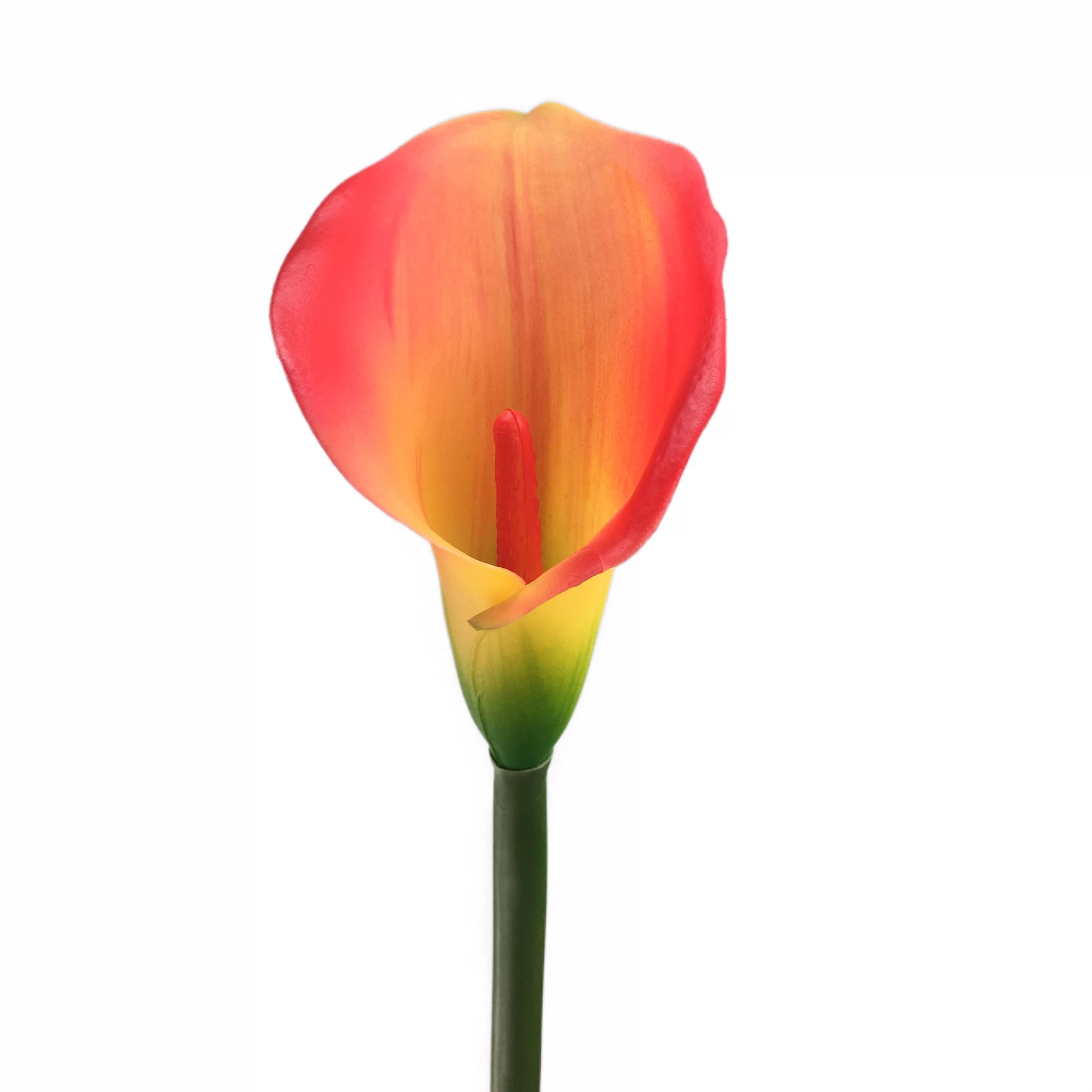 Лидер продаж, настоящая на ощупь Одиночная Калла, искусственный цветок, свадебное украшение для дома