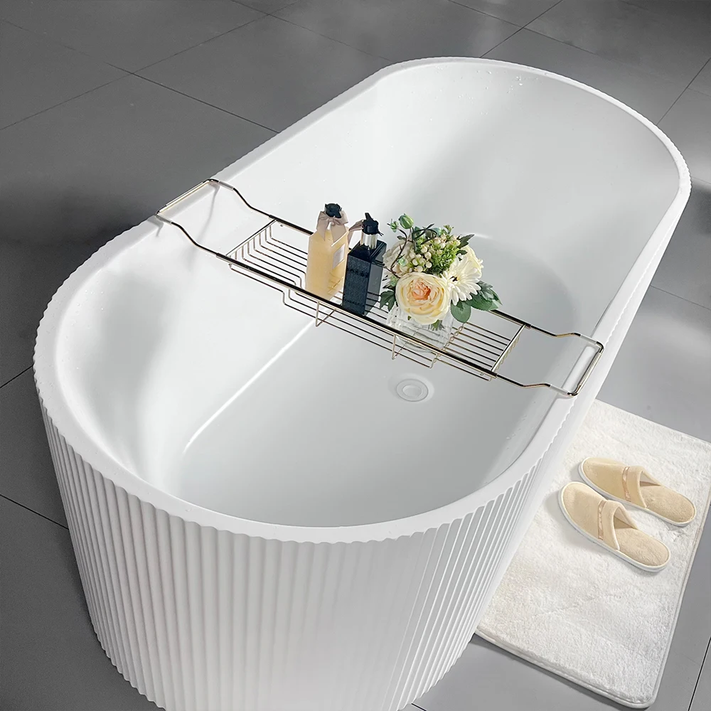 Hot Sale Acrylic Bathtub Modern Design Freestanding Bath Tub White Free Standing Alone Soaking whirlpool Tub