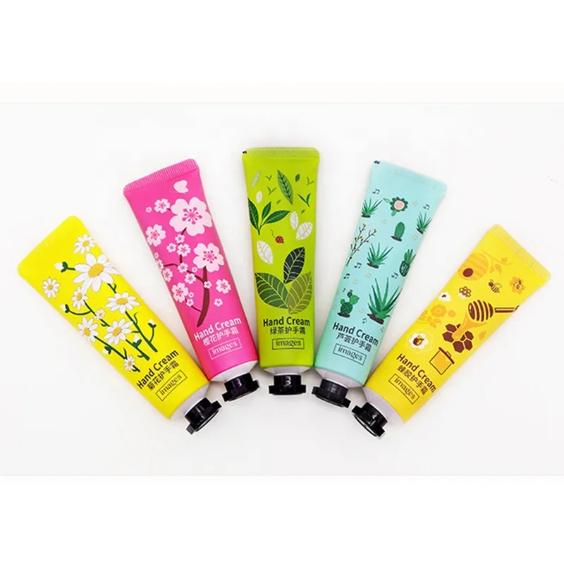 IMAGES Moisturizing Nourishing Anti Chapping Anti Aging Plant Flowers Winter Mini Hand Care Lotion Set 5pcs Hand Cream
